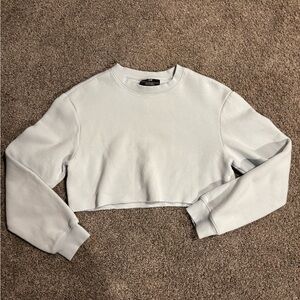 H&M Sky Blue Cropped Hoodie